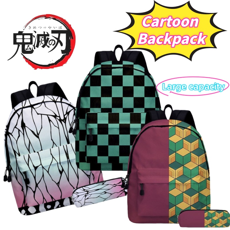 Travel Accessories B&M - Mochila leve para estudantes Demon Slayer