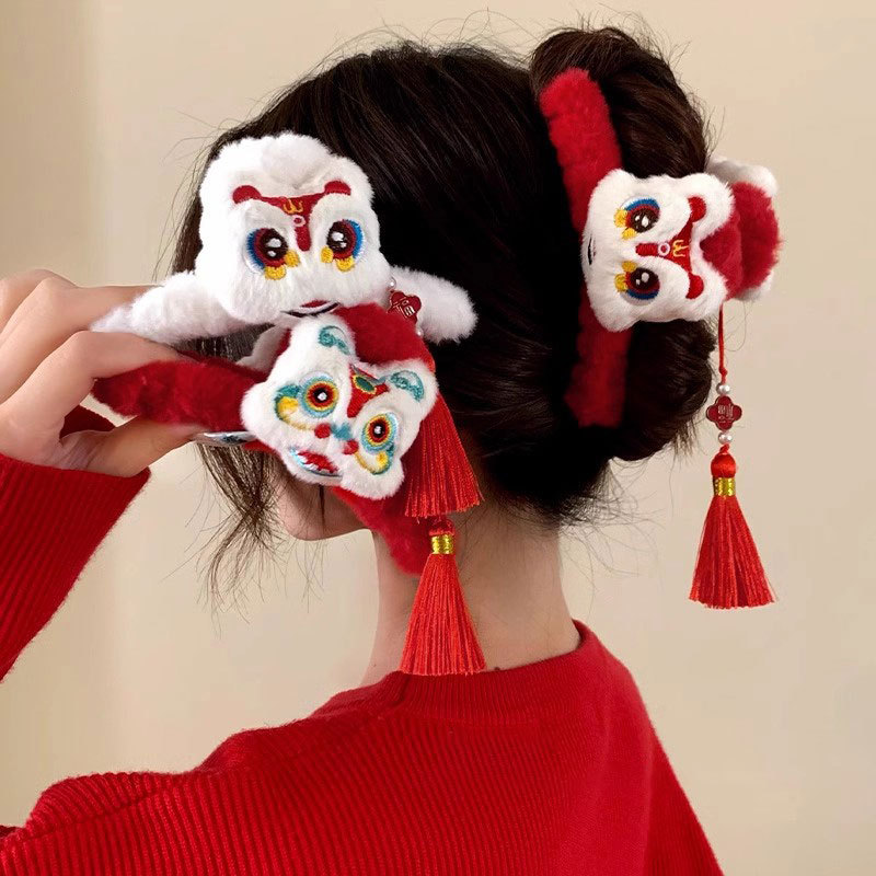 Travel Accessories For Elderly - 1pc leão dança borla ano novo