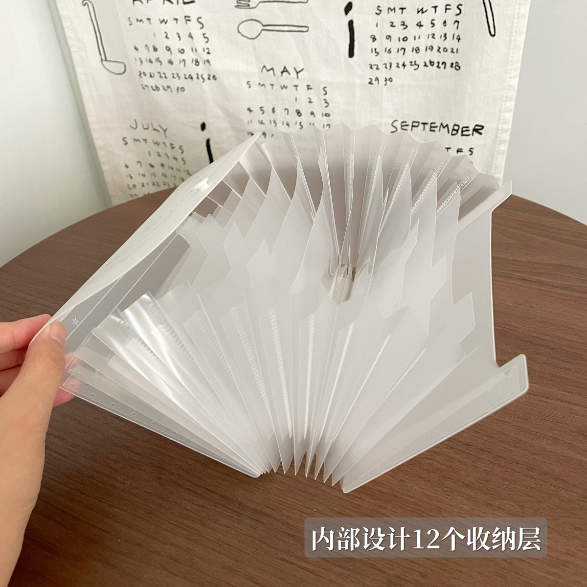 Document Organizer Folder - Pasta A6 Sanfonada com 12 Bolsos,