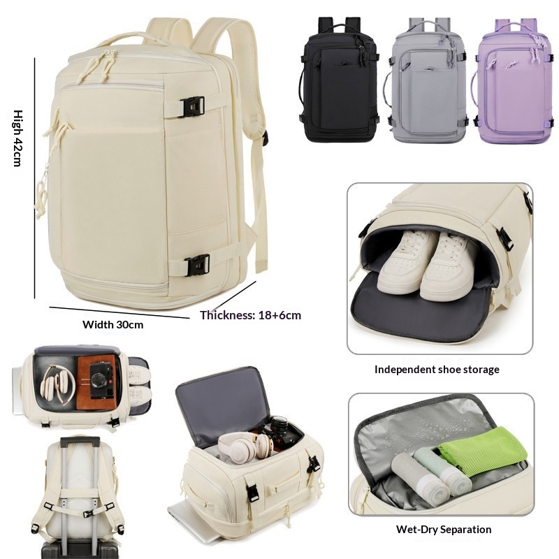 Travel Accessories B&M - Mochila de Viagem Grande Capacidade Multifuncional