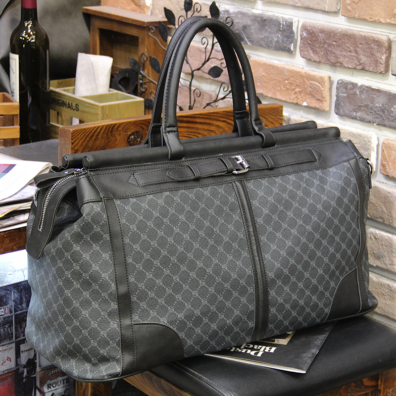Travel Accessories B&M - Moda xadrez saco de viagem masculino