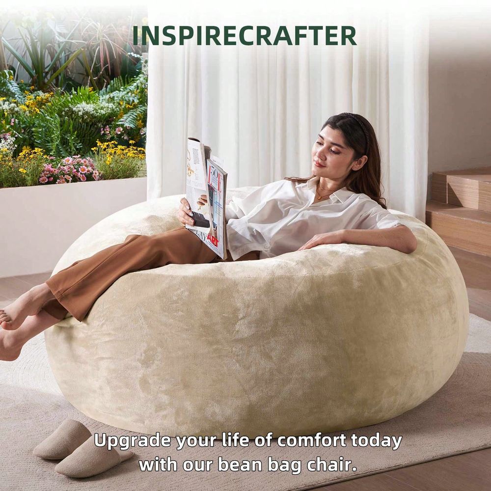 Compression Bag Vacuum - Cadeira Gigante de Pelúcia Tipo Puff,