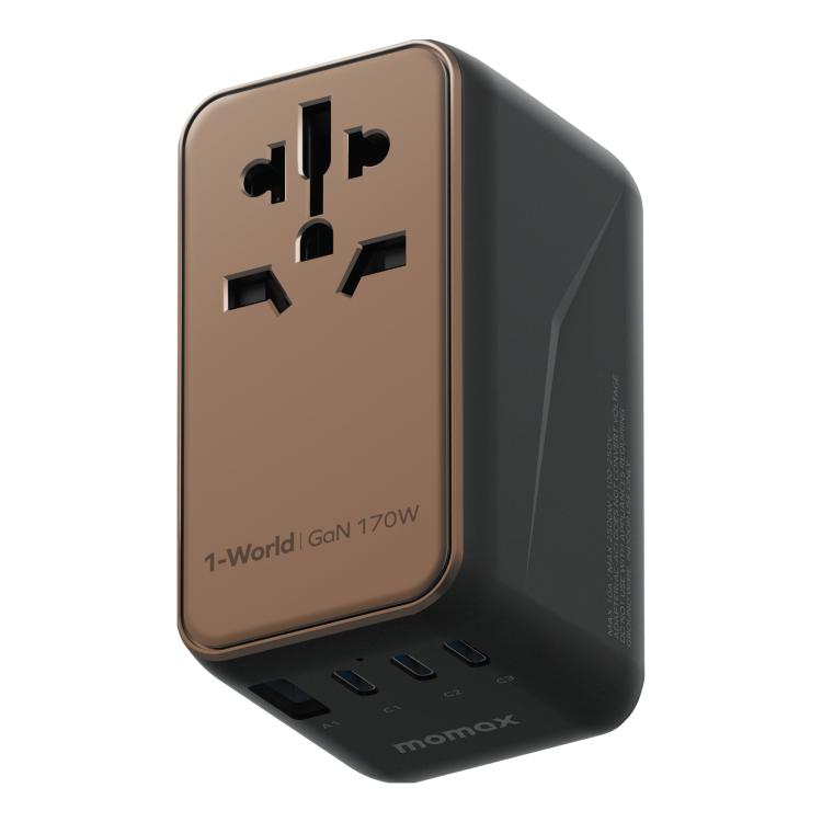 Travel Adapter Universal - Promoção MOMAX UA17 1-World PD170W GaN
