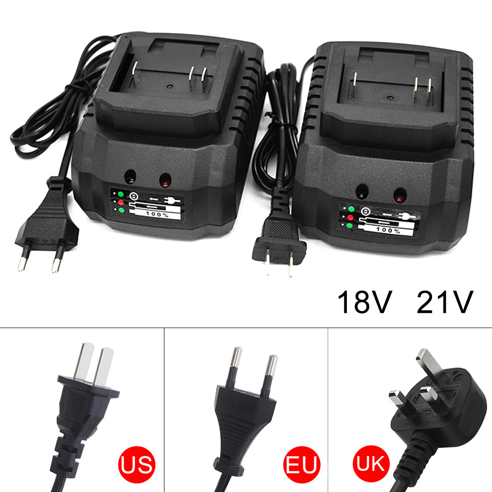 Travel Accessories Uk - Carregador de bateria de íon-lítio 18v