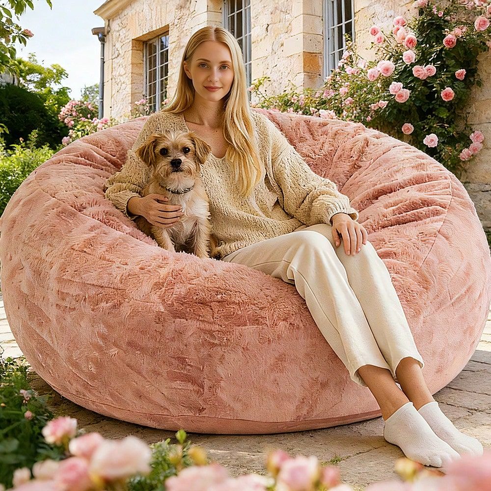 Compression Bag Vacuum - Poltrona Puff Gigante de Pelúcia, Enchimento