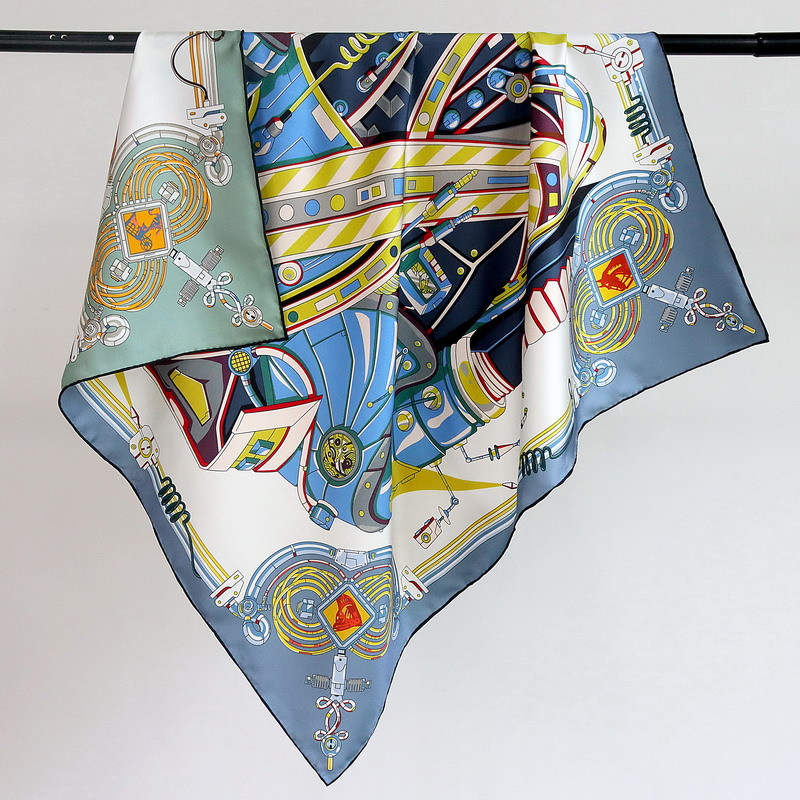 Travel Hair Accessories - Lenço de Seda 18MM Feminino, Bandanas