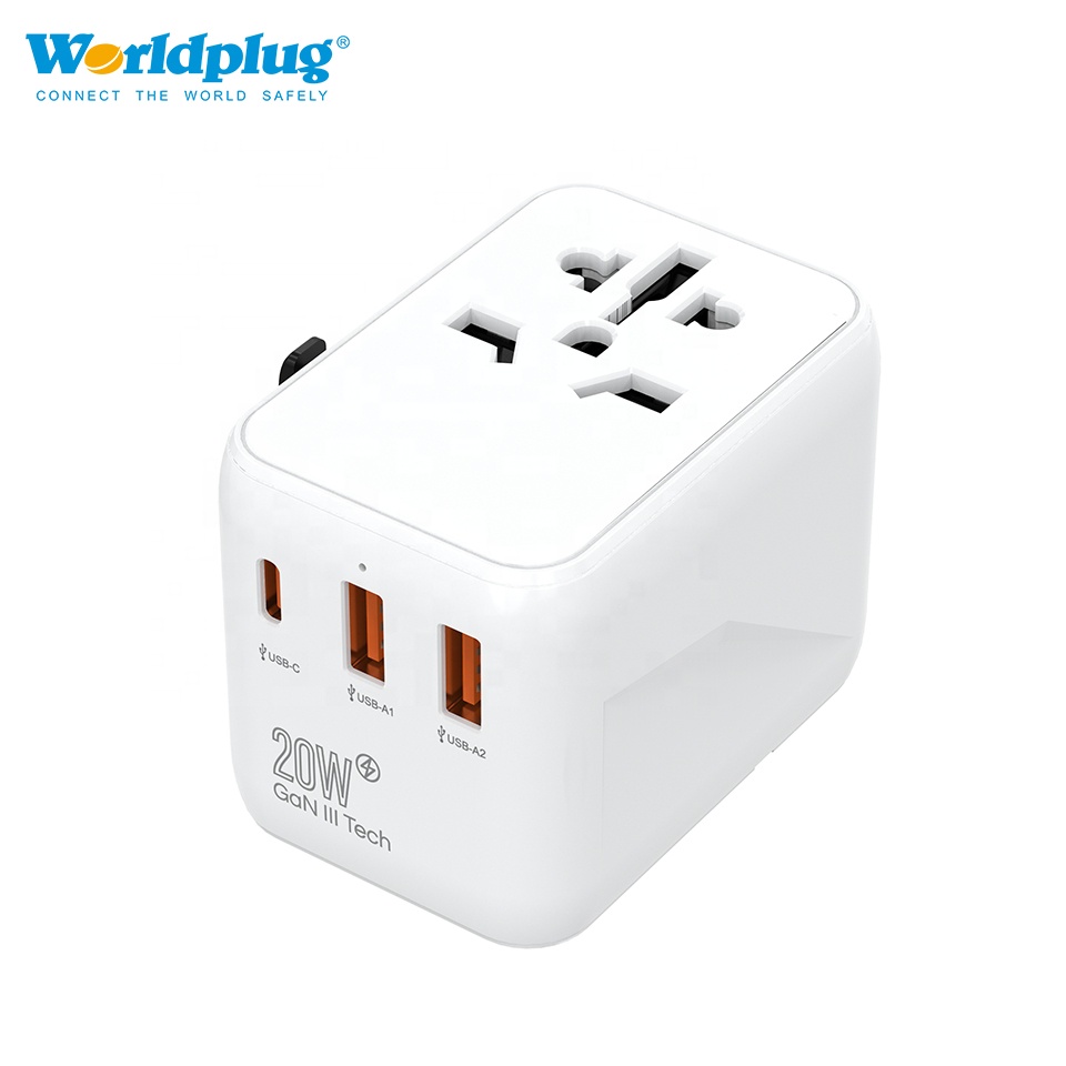 Travel Plug Type C - Carregador Tipo C GaN 20W Adaptador