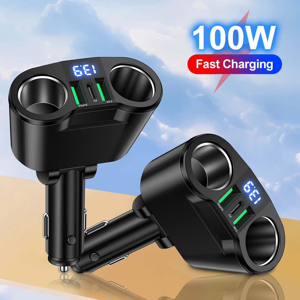 Travel Plug Type C - Adaptador de carregador de carro USB