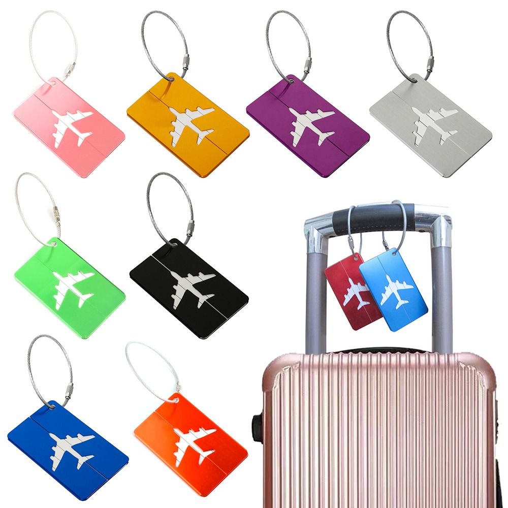 Travel Accessories For Europe - Alumínio Bagagem Tags com Cordas, Etiquetas