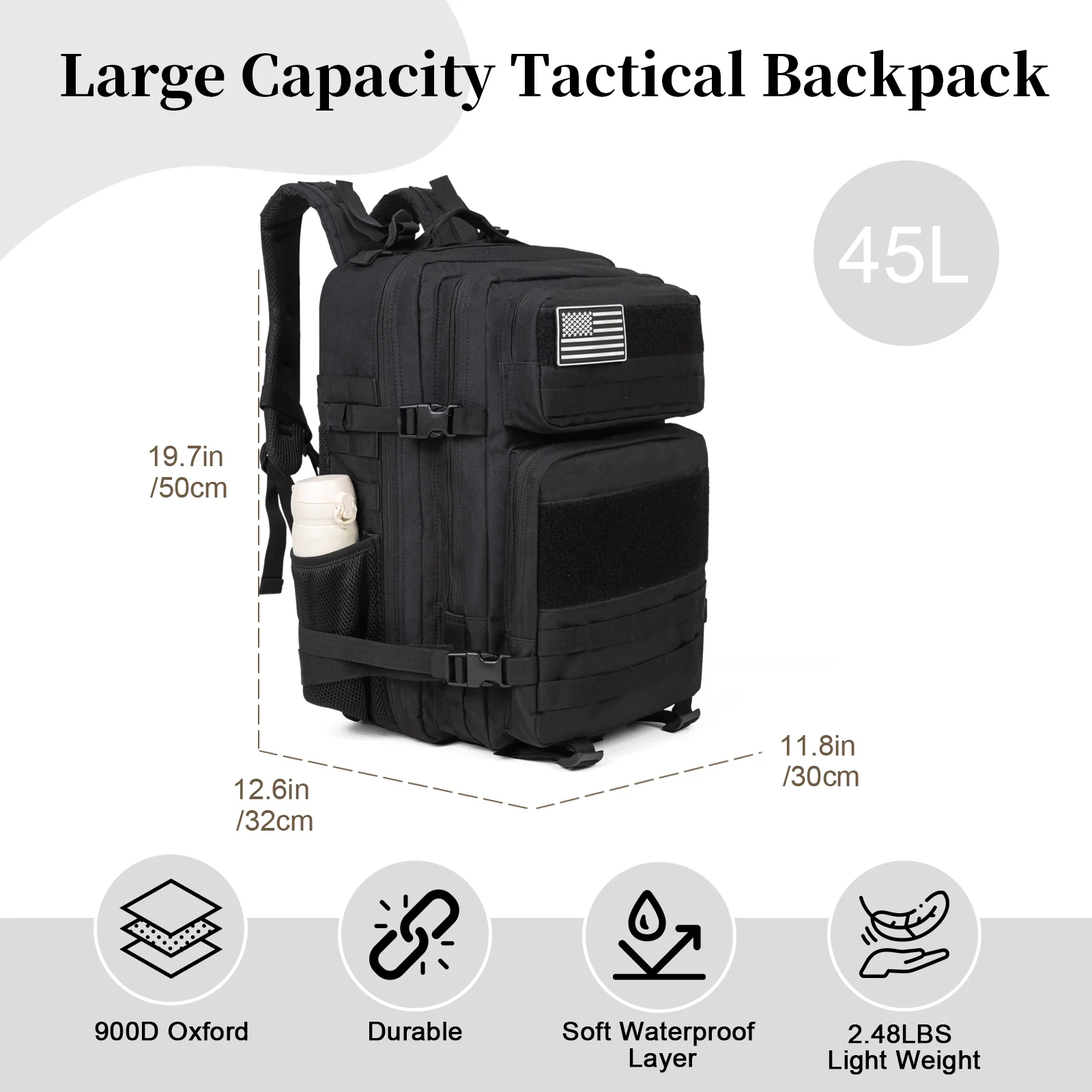 Mochila Tática Militar de 60L  - Travel Accessories Men avaliação e preço