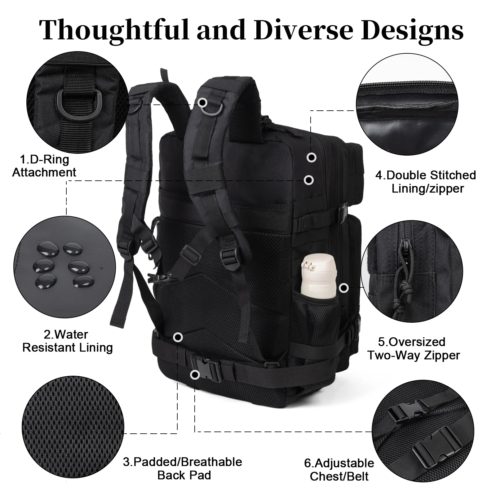 Mochila Tática Militar de 60L  - Travel Accessories Men avaliação e preço
