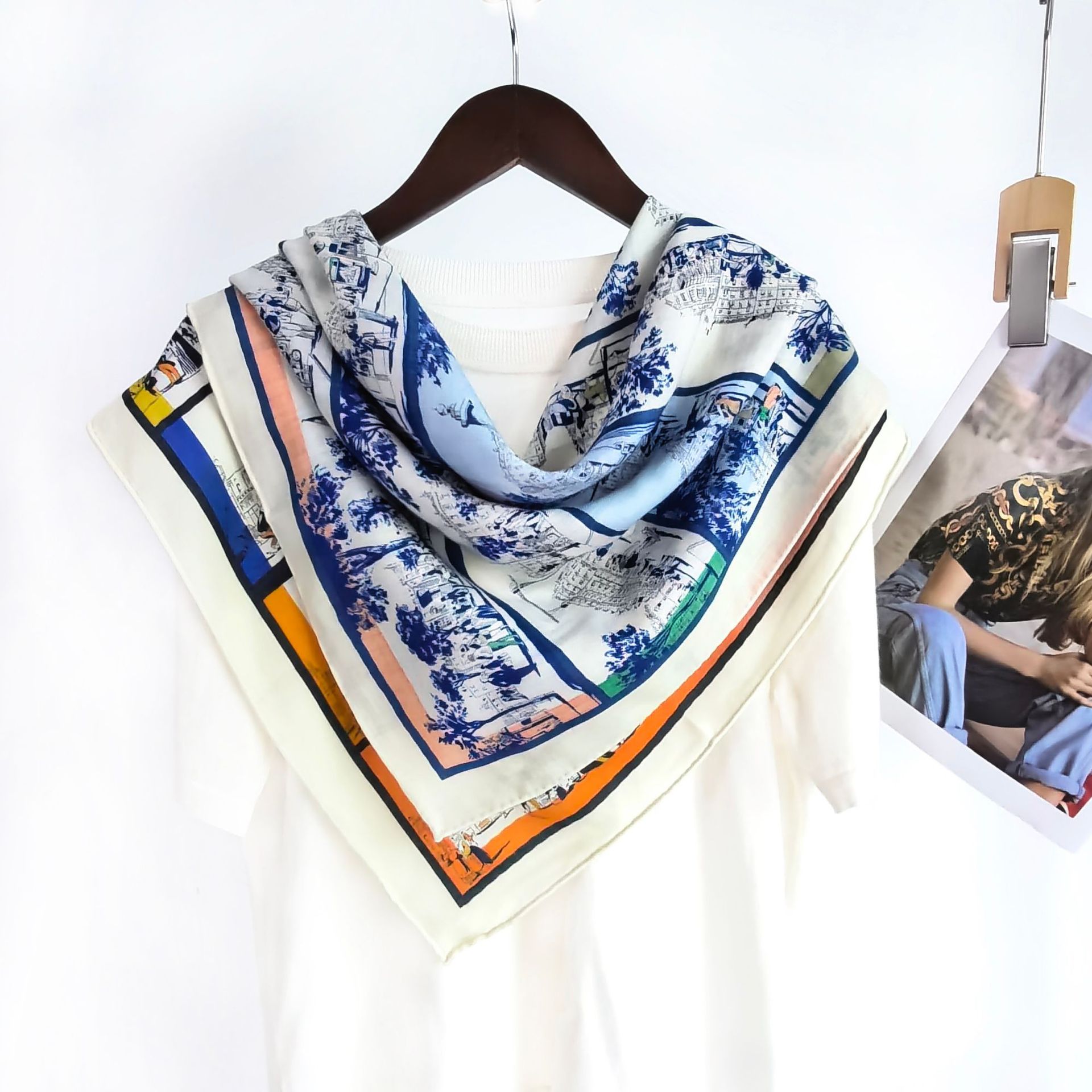 Cachecol feminino de 70% lã e  - Travel Accessories Luxury Brands avaliação e preço