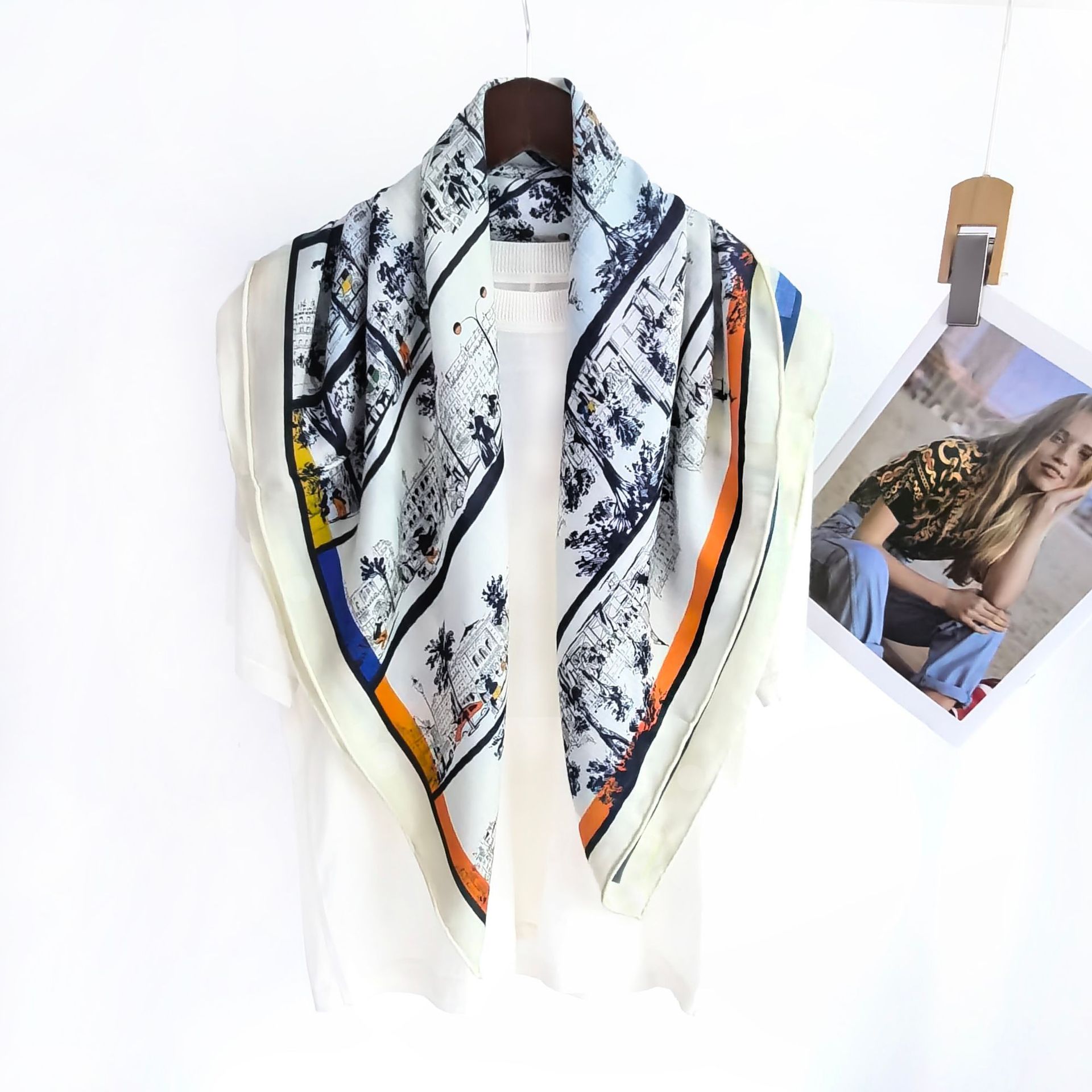 Cachecol feminino de 70% lã e  - Travel Accessories Luxury Brands avaliação e preço