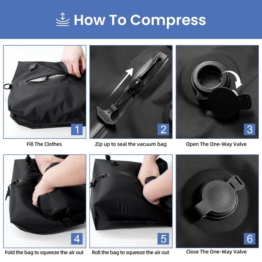 Sacos a Vácuo Reutilizáveis pa - Compression Bag Vacuum avaliação e preço