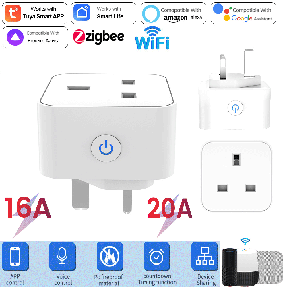 Tomada Inteligente Tuya 16A/20 - Travel Accessories Uk avaliação e preço