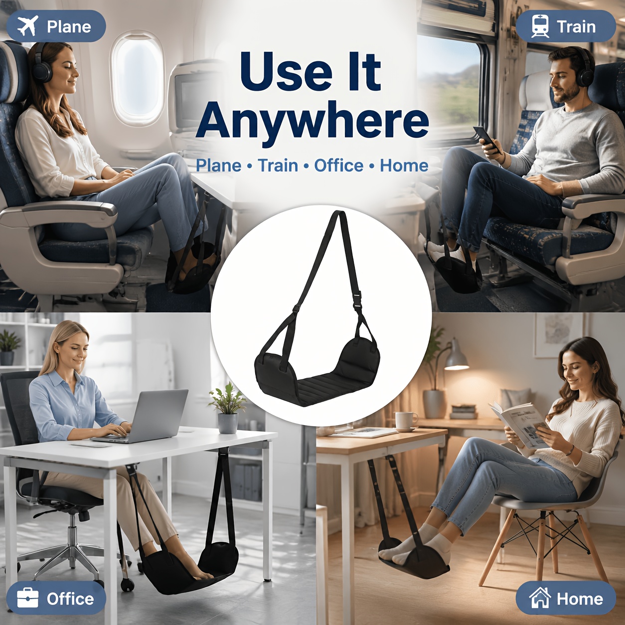 1 unidade de apoio para os pés - Travel Accessories For Train avaliação e preço