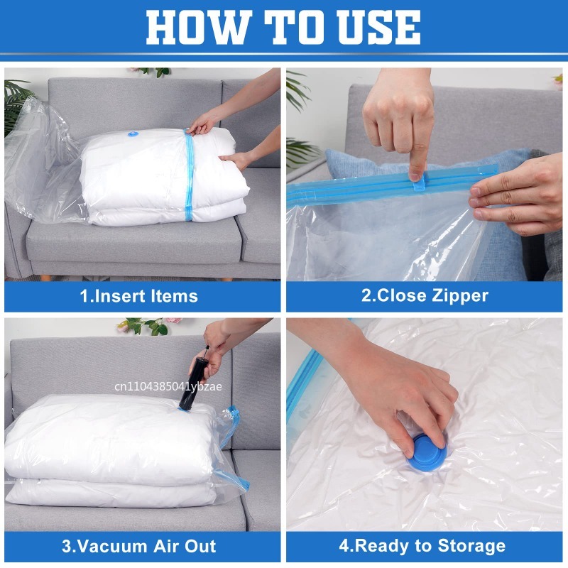1/3/5PCS Saco a Vácuo e Capa p - Compression Bag Vacuum avaliação e preço