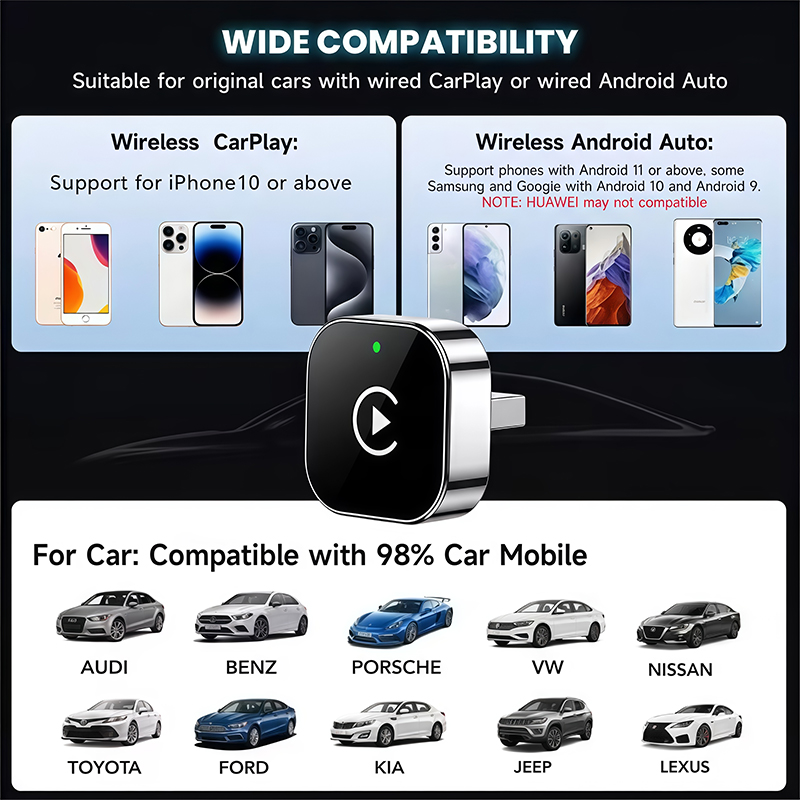 Adaptador CarPlay Sem Fio 2 em - Travel Plug Type C avaliação e preço