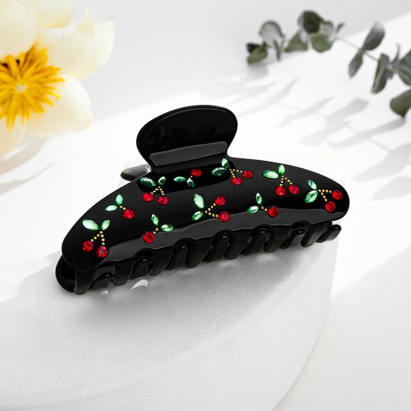 1 peça grampo de cabelo cereja - Travel Accessories For Elderly avaliação e preço