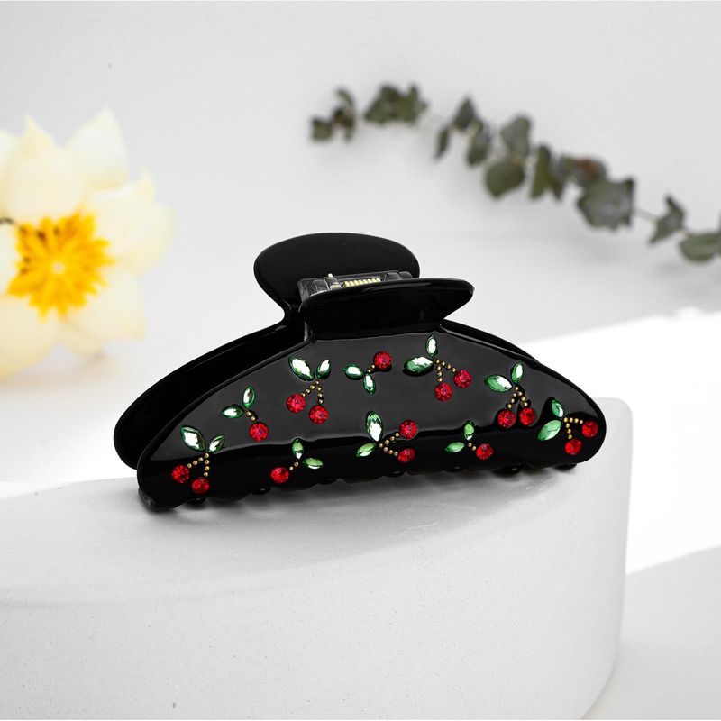 1 peça grampo de cabelo cereja - Travel Accessories For Elderly avaliação e preço