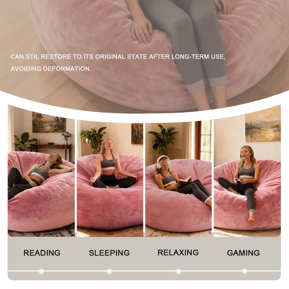 Poltrona Puff Gigante de Pelúc - Compression Bag Vacuum avaliação e preço