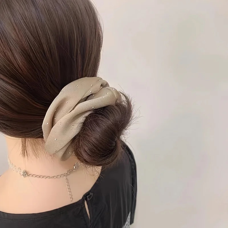 1/3PCS Scrunchies de cetim com - Travel Accessories For Elderly avaliação e preço