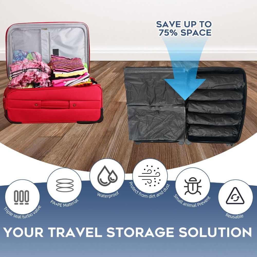 Novas Sacolas de Vácuo Reutili - Compression Bag Vacuum avaliação e preço