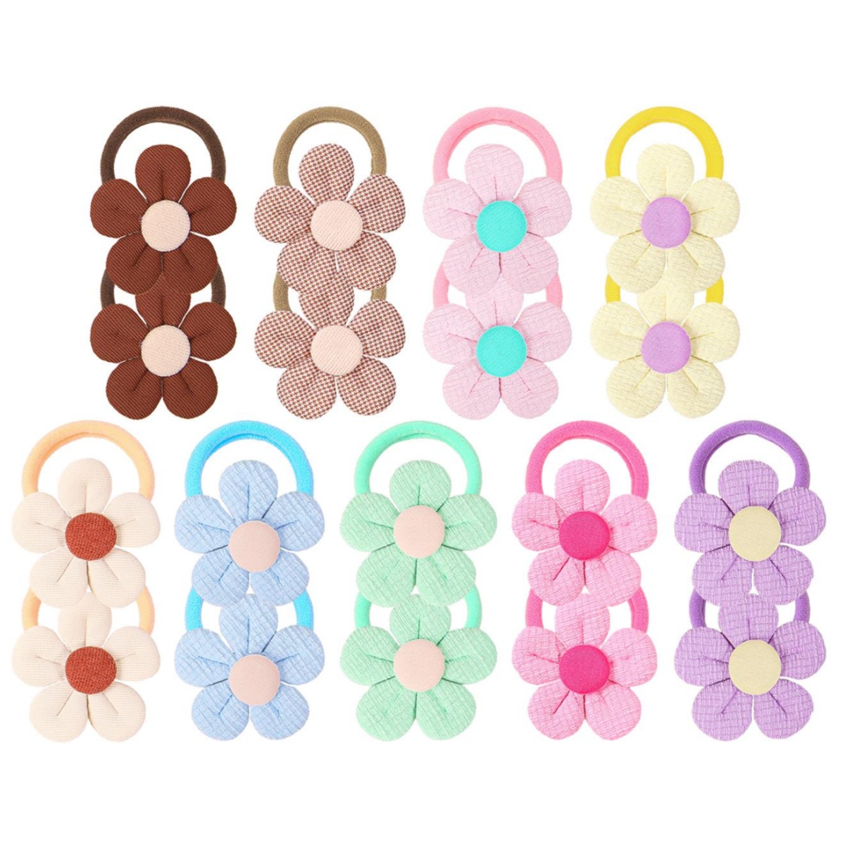 18 pçs girassol laços de cabel - Travel Accessories Teens avaliação e preço