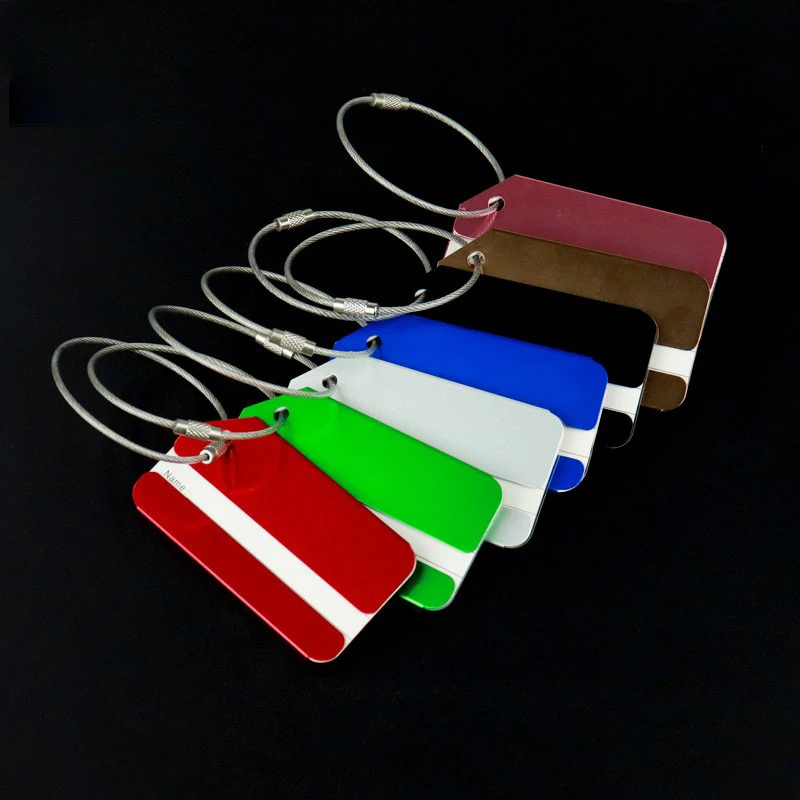 1pc liga de alumínio etiqueta  - Travel Accessories For Train avaliação e preço