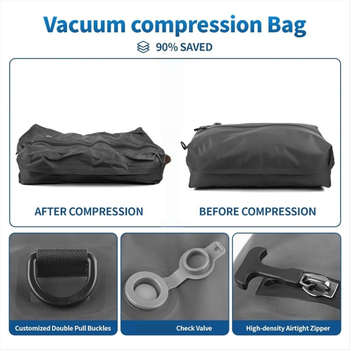 Sacos a Vácuo Reutilizáveis pa - Compression Bag Vacuum avaliação e preço