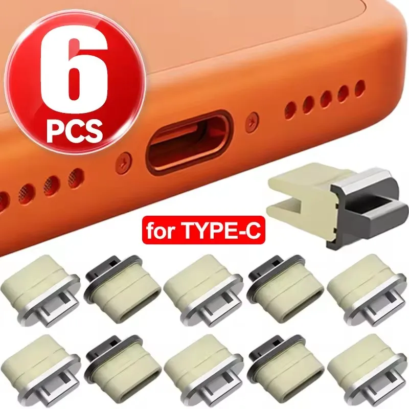 6-1PCS Plugue Anti-Poeira Tran - Travel Plug Type C avaliação e preço