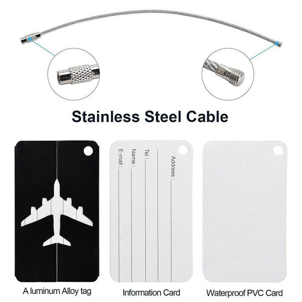 Alumínio Bagagem Tags com Cord - Travel Accessories For Europe avaliação e preço