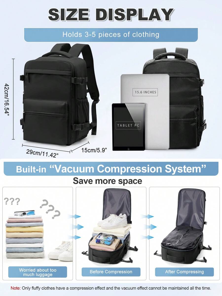 Mochila de viagem a vácuo de g - Compression Bag Vacuum avaliação e preço