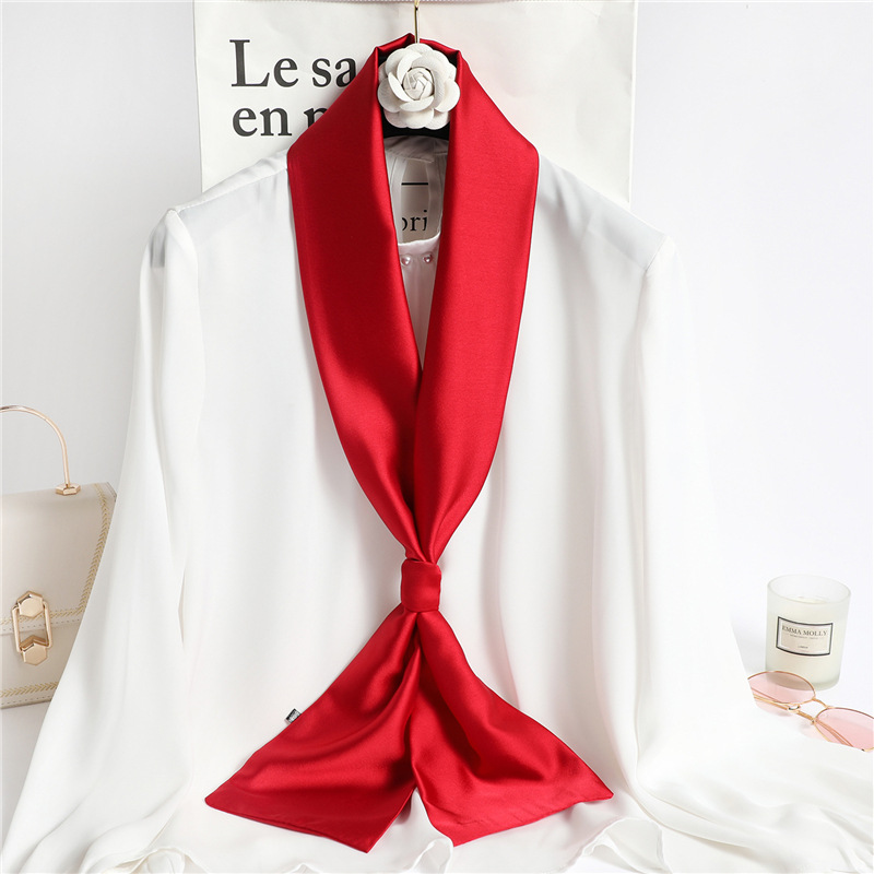 Lenço de Seda Longo Vermelho L - Travel Hair Accessories avaliação e preço